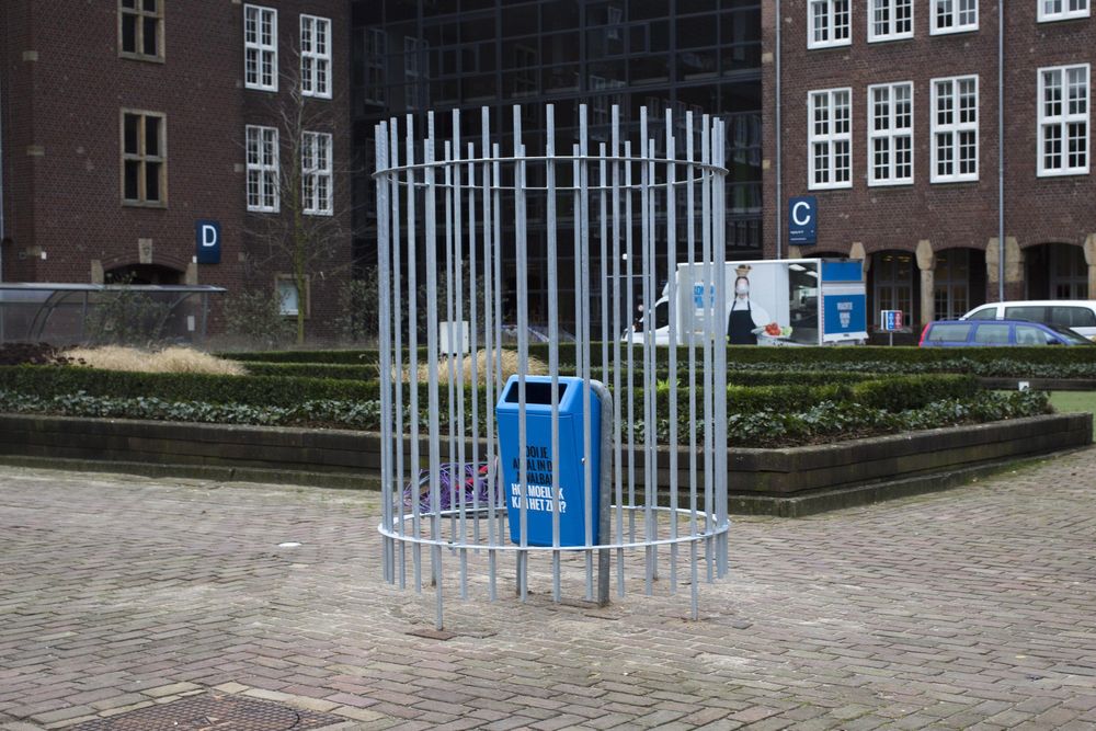 Caged Bin by Erik Kessels